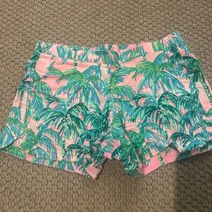Tropical Palm Print Women's Shorts